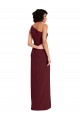 Sleek One Shoulder Long Crepe Prom Dress with Daring Slit